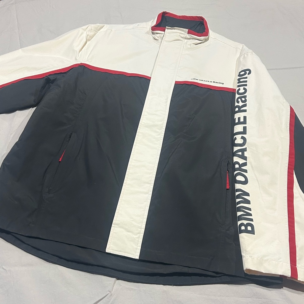 Vintage 2004 BMW Oracle Racing Jacket Yacht Sailing Mens Large Water Resistant